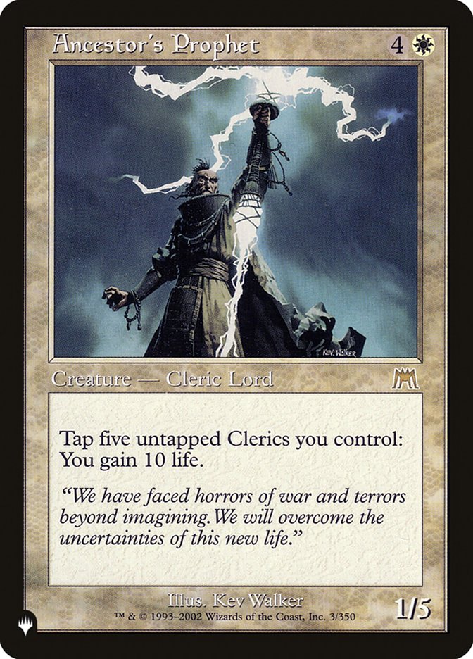 Ancestor's Prophet – Rare Magic: The Gathering card from The List (#ONS-3)