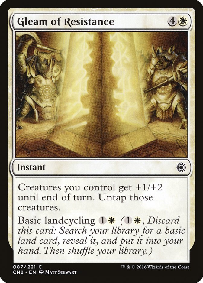 Gleam of Resistance – Common Magic: The Gathering card from Conspiracy: Take the Crown (#87)