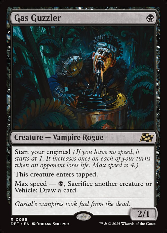 Gas Guzzler – Rare Magic: The Gathering card from Aetherdrift (#85)