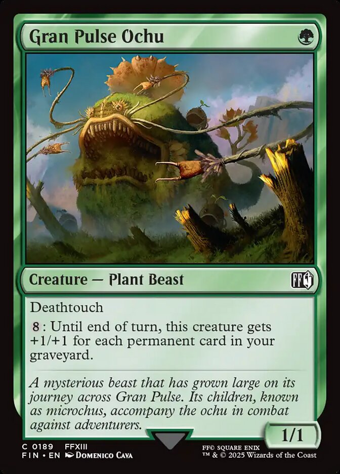 Gran Pulse Ochu – Common Magic: The Gathering card from Final Fantasy (#189)