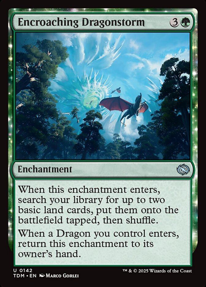 Encroaching Dragonstorm – Uncommon Magic: The Gathering card from Tarkir: Dragonstorm (#142)