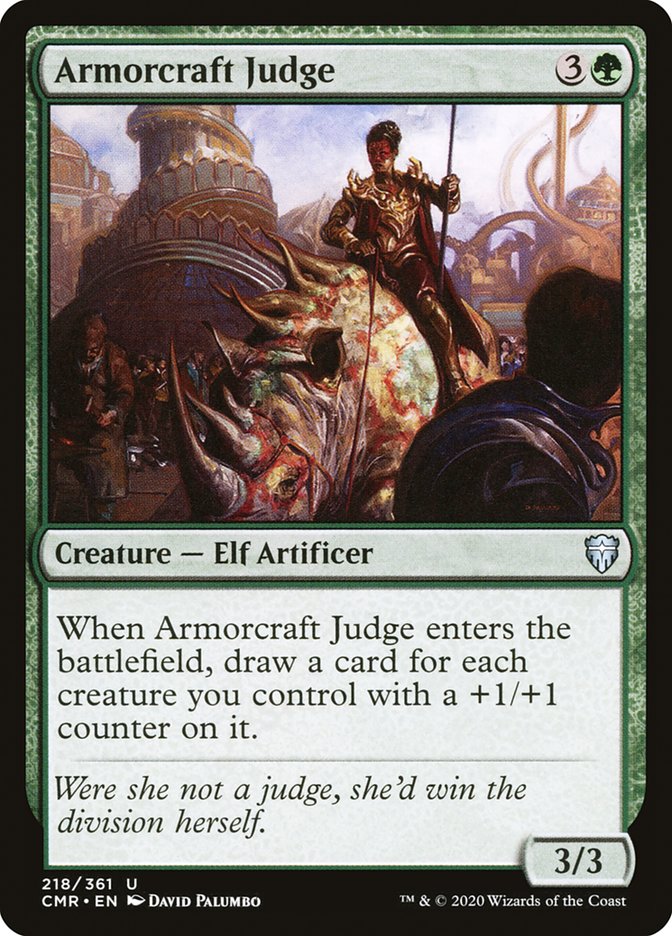 Armorcraft Judge – Uncommon Magic: The Gathering card from Commander Legends (#218)