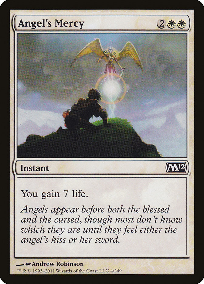 Angel's Mercy – Common Magic: The Gathering card from Magic 2012 (#4)