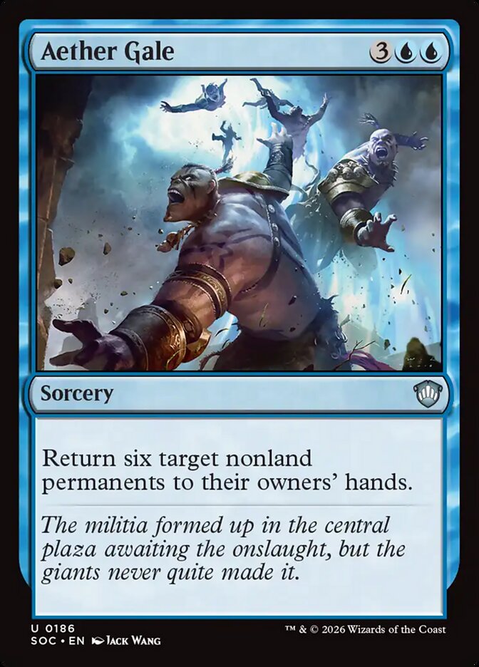 Aether Gale – Uncommon Magic: The Gathering card from Secrets of Strixhaven Commander (#186)