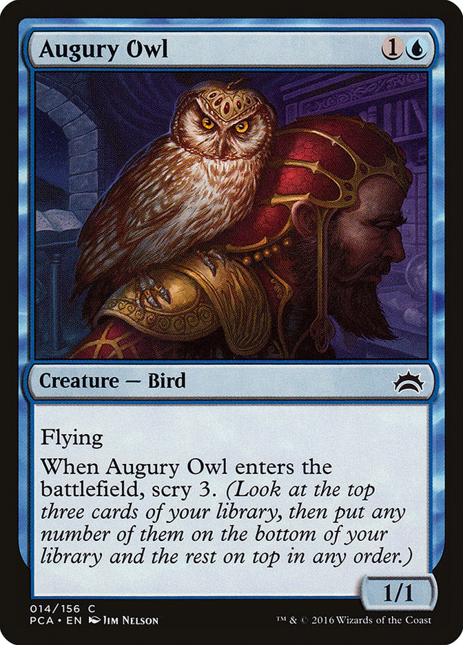 Augury Owl – Common Magic: The Gathering card from Planechase Anthology (#14)
