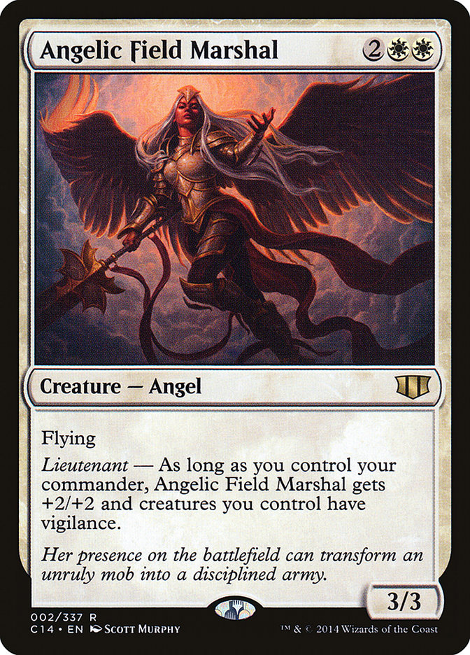Angelic Field Marshal – Rare Magic: The Gathering card from Commander 2014 (#2)