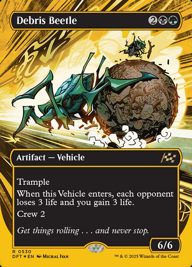 Debris Beetle – Rare Magic: The Gathering card from Aetherdrift (#530)