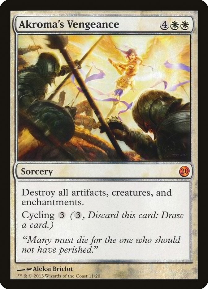 Akroma's Vengeance – Mythic Magic: The Gathering card from From the Vault: Twenty (#11)