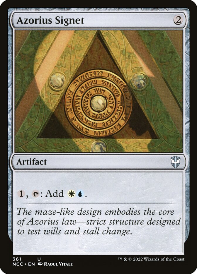 Azorius Signet – Uncommon Magic: The Gathering card from New Capenna Commander (#361)