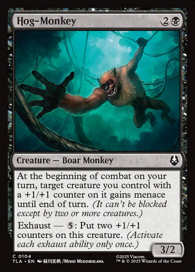 Hog-Monkey – Common Magic: The Gathering card from Avatar: The Last Airbender (#104)