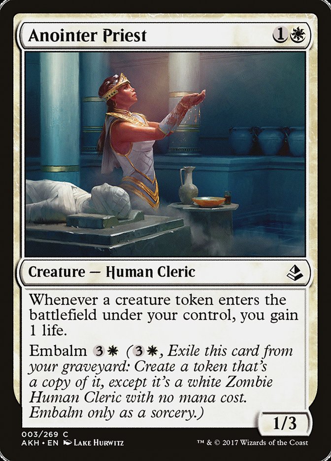 Anointer Priest – Common Magic: The Gathering card from Amonkhet (#3)