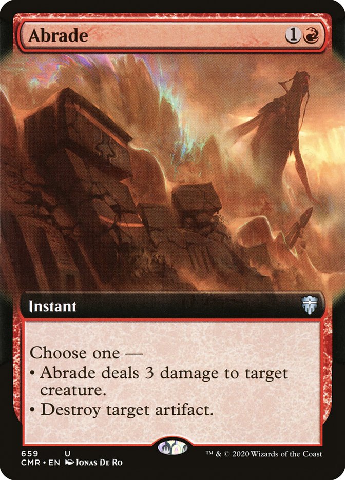Abrade – Uncommon Magic: The Gathering card from Commander Legends (#659)