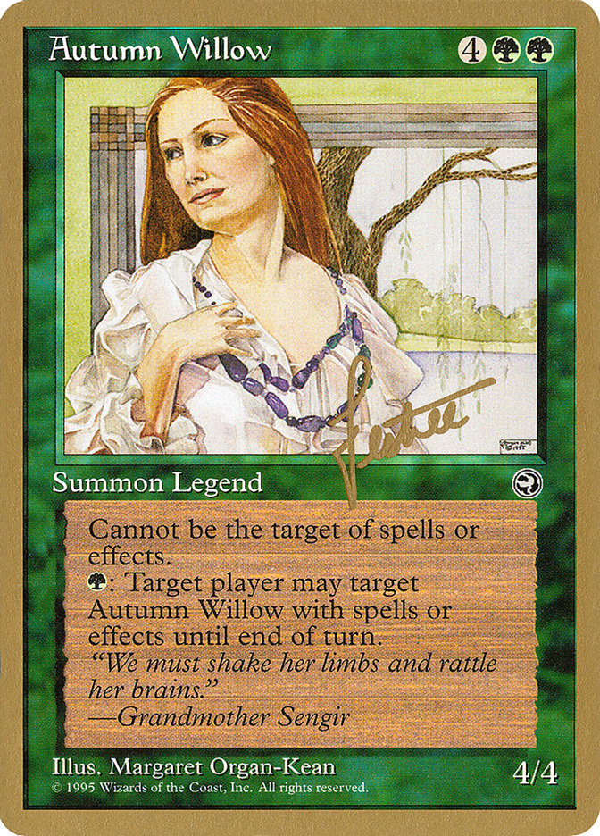 Autumn Willow – Rare Magic: The Gathering card from Pro Tour Collector Set (#bl83)
