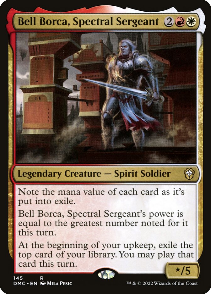 Bell Borca, Spectral Sergeant – Rare Magic: The Gathering card from Dominaria United Commander (#145)