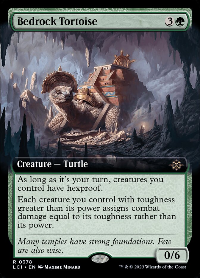 Bedrock Tortoise – Rare Magic: The Gathering card from The Lost Caverns of Ixalan (#378)