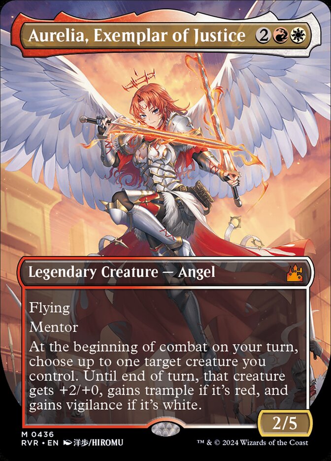 Aurelia, Exemplar of Justice – Mythic Magic: The Gathering card from Ravnica Remastered (#436)