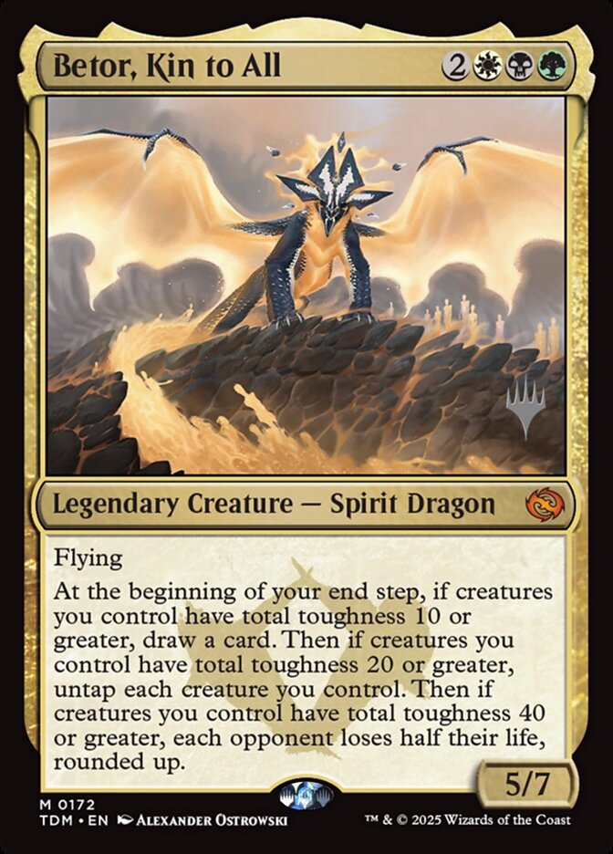 Betor, Kin to All – Mythic Magic: The Gathering card from Tarkir: Dragonstorm Promos (#172p)