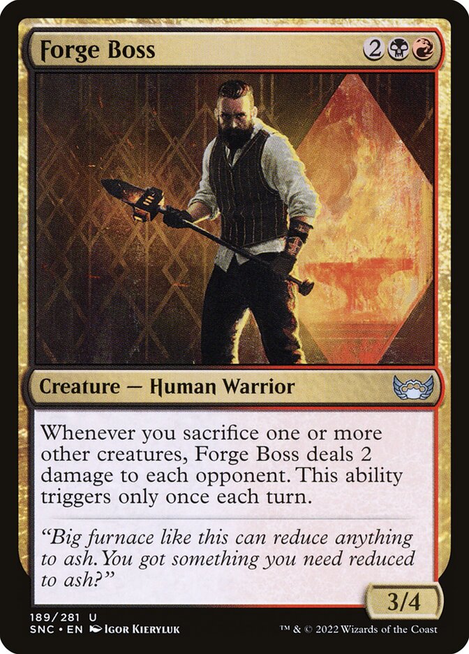 Forge Boss – Uncommon Magic: The Gathering card from Streets of New Capenna (#189)