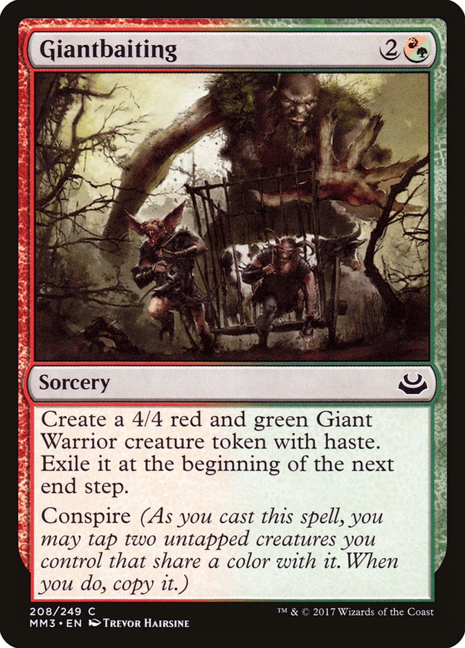 Giantbaiting – Common Magic: The Gathering card from Modern Masters 2017 (#208)