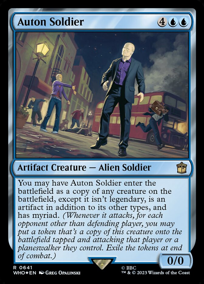 Auton Soldier – Rare Magic: The Gathering card from Doctor Who (#641)