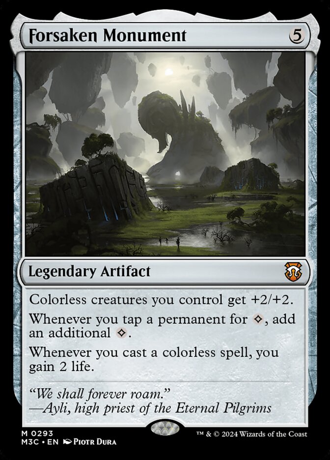 Forsaken Monument – Mythic Magic: The Gathering card from Modern Horizons 3 Commander (#293)