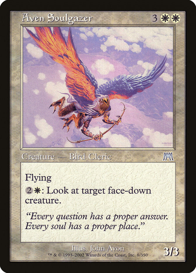 Aven Soulgazer – Uncommon Magic: The Gathering card from Onslaught (#8)