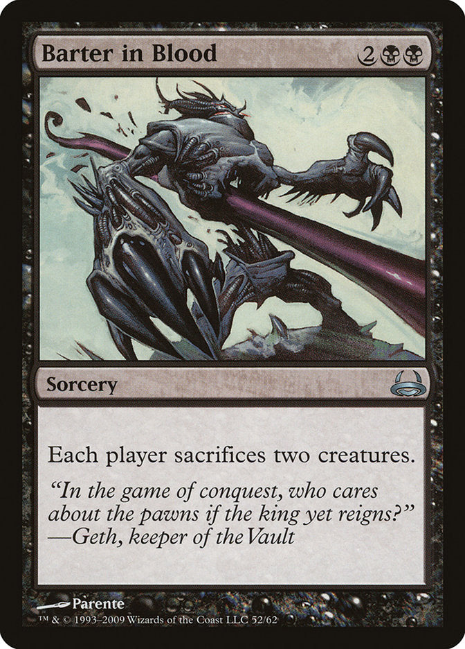 Barter in Blood – Uncommon Magic: The Gathering card from Duel Decks: Divine vs. Demonic (#52)