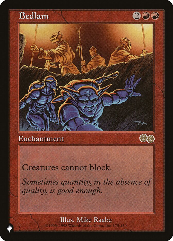Bedlam – Rare Magic: The Gathering card from The List (#USG-175)