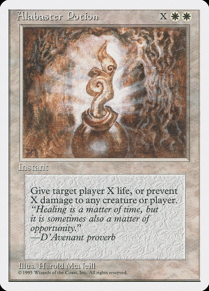 Alabaster Potion – Common Magic: The Gathering card from Fourth Edition (#1)