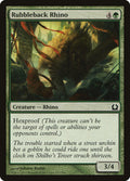 Rubbleback Rhino – Common Magic: The Gathering card from Return to Ravnica (#132)