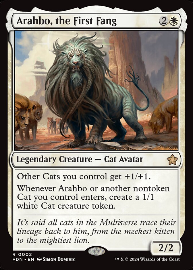 Arahbo, the First Fang – Rare Magic: The Gathering card from Foundations (#2)