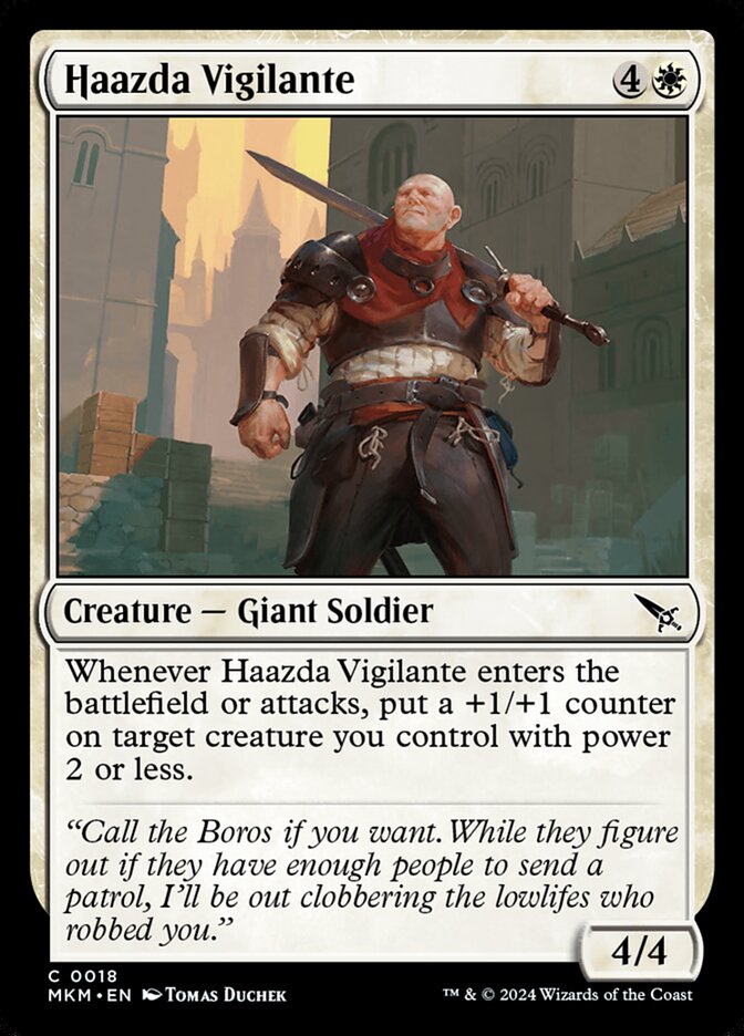 Haazda Vigilante – Common Magic: The Gathering card from Murders at Karlov Manor (#18)