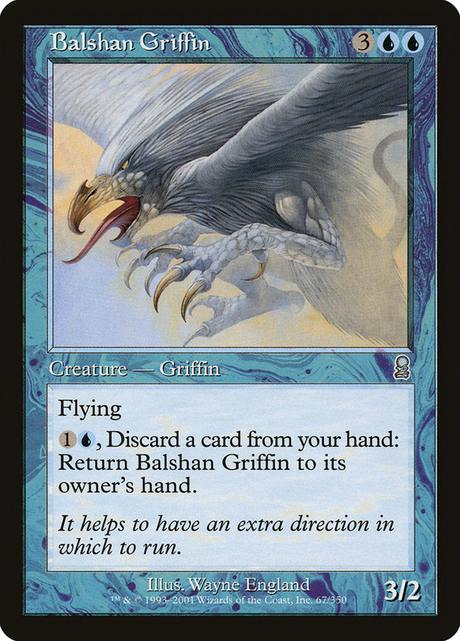 Balshan Griffin – Uncommon Magic: The Gathering card from Odyssey (#67)