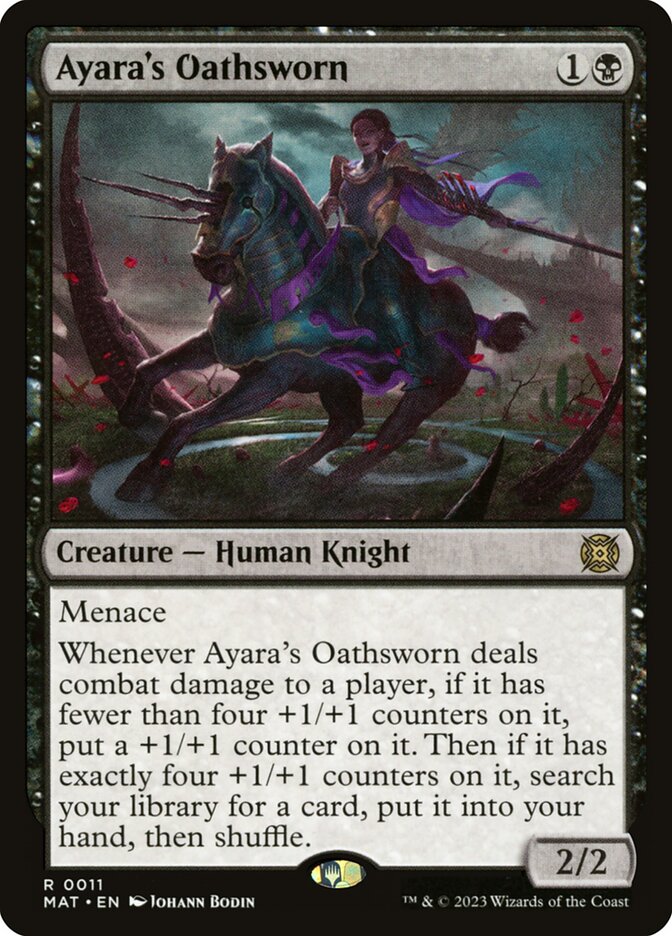 Ayara's Oathsworn – Rare Magic: The Gathering card from March of the Machine: The Aftermath (#11)