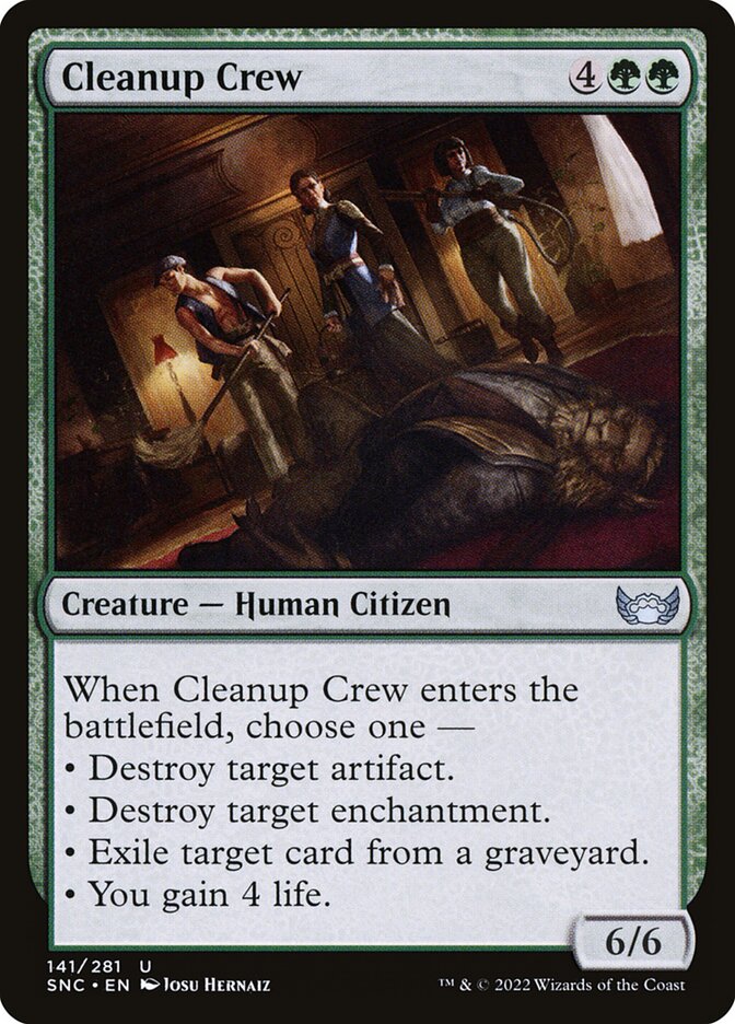 Cleanup Crew – Uncommon Magic: The Gathering card from Streets of New Capenna (#141)