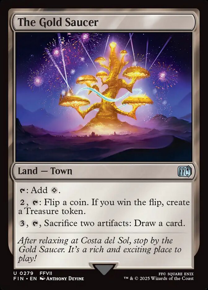 The Gold Saucer – Uncommon Magic: The Gathering card from Final Fantasy (#279)