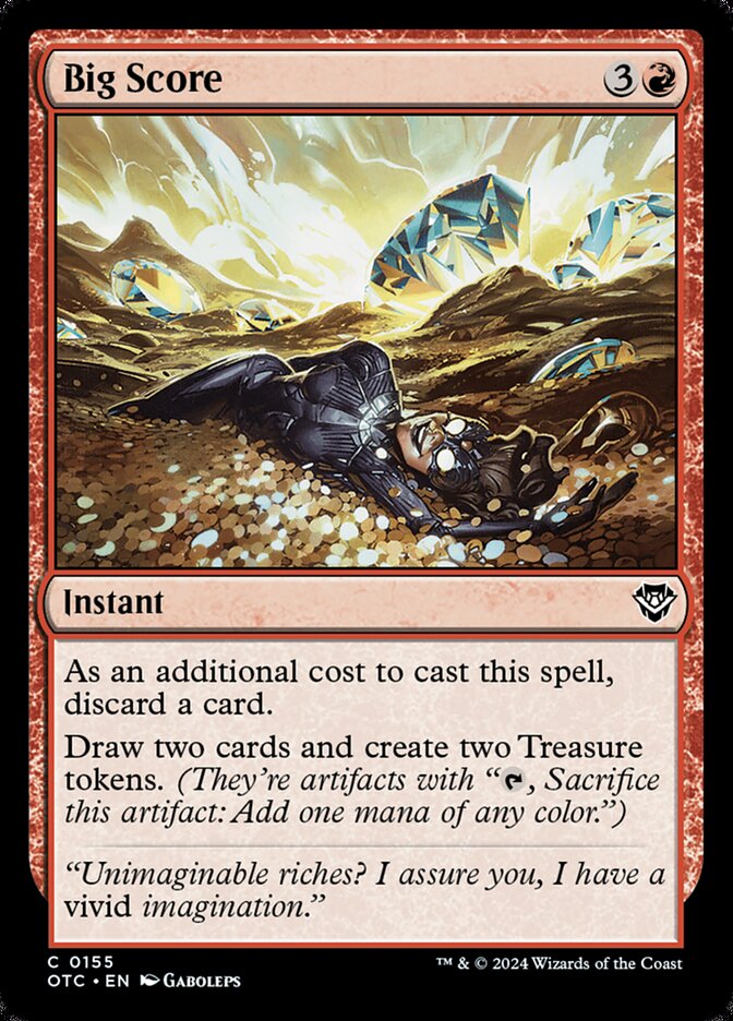 Big Score – Common Magic: The Gathering card from Outlaws of Thunder Junction Commander (#155)