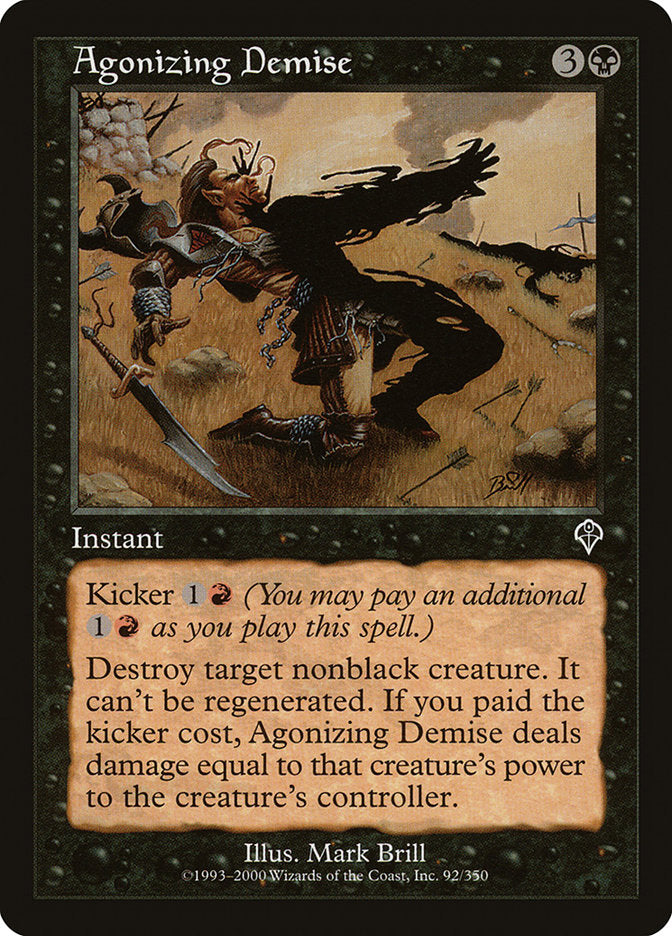 Agonizing Demise – Common Magic: The Gathering card from Invasion (#92)