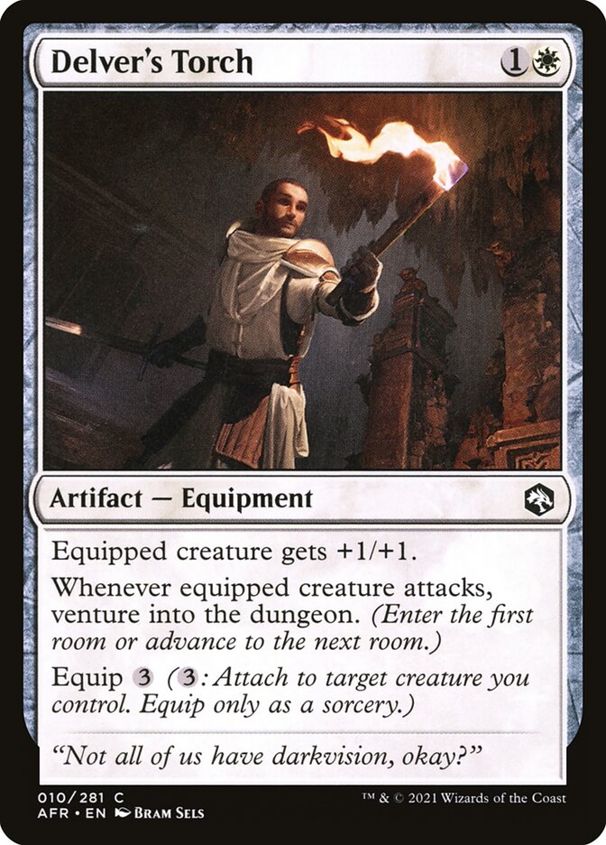 Delver's Torch – Common Magic: The Gathering card from Adventures in the Forgotten Realms (#10)