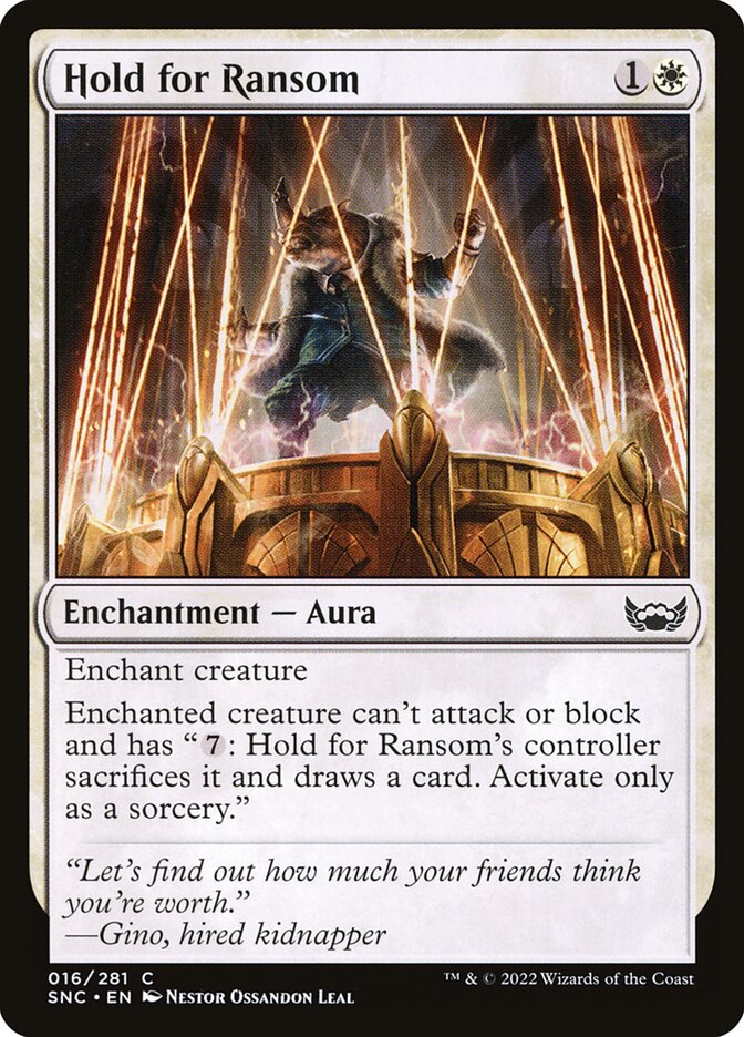 Hold for Ransom – Common Magic: The Gathering card from Streets of New Capenna (#16)