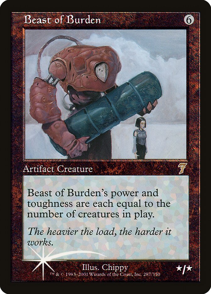 Beast of Burden – Rare Magic: The Gathering card from Seventh Edition (#287★)