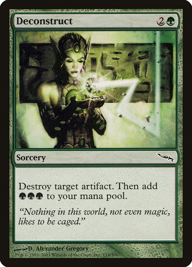 Deconstruct – Common Magic: The Gathering card from Mirrodin (#118)