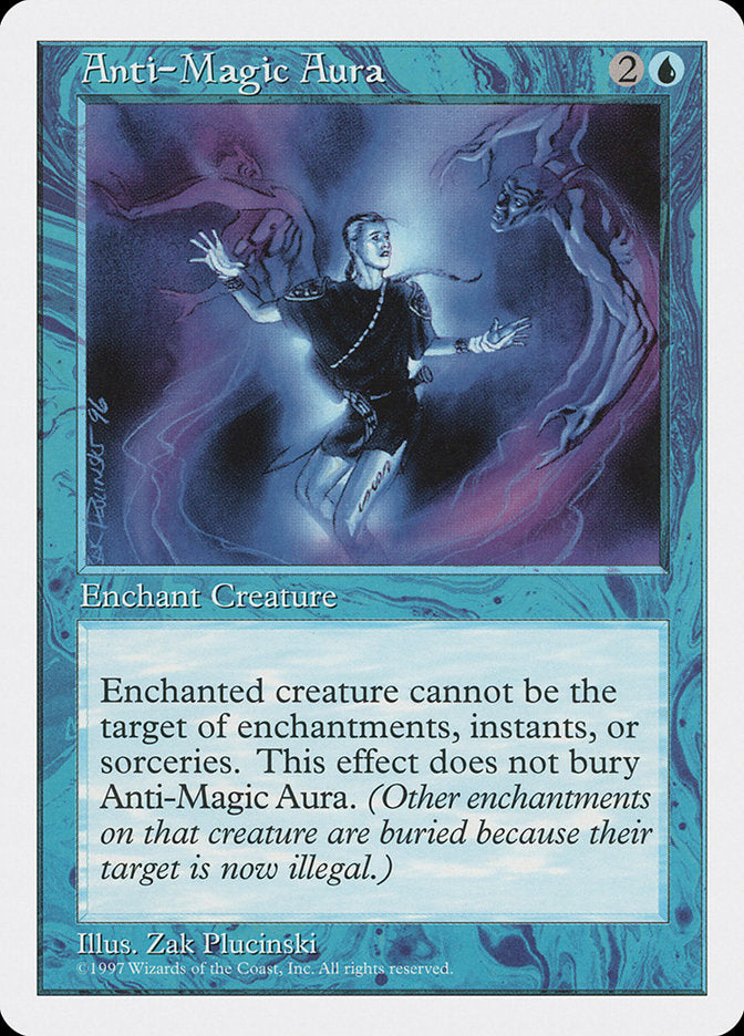 Anti-Magic Aura – Uncommon Magic: The Gathering card from Fifth Edition (#72)