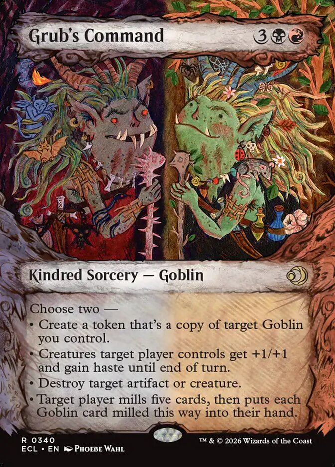 Grub's Command – Rare Magic: The Gathering card from Lorwyn Eclipsed (#340)
