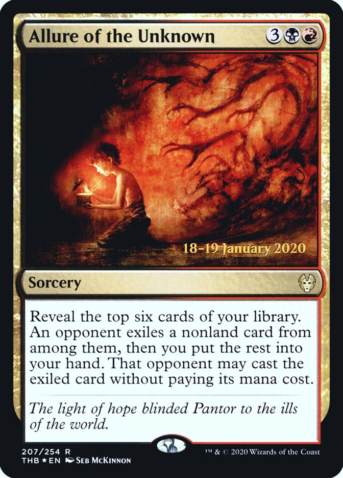 Allure of the Unknown – Rare Magic: The Gathering card from Theros Beyond Death Promos (#207s)