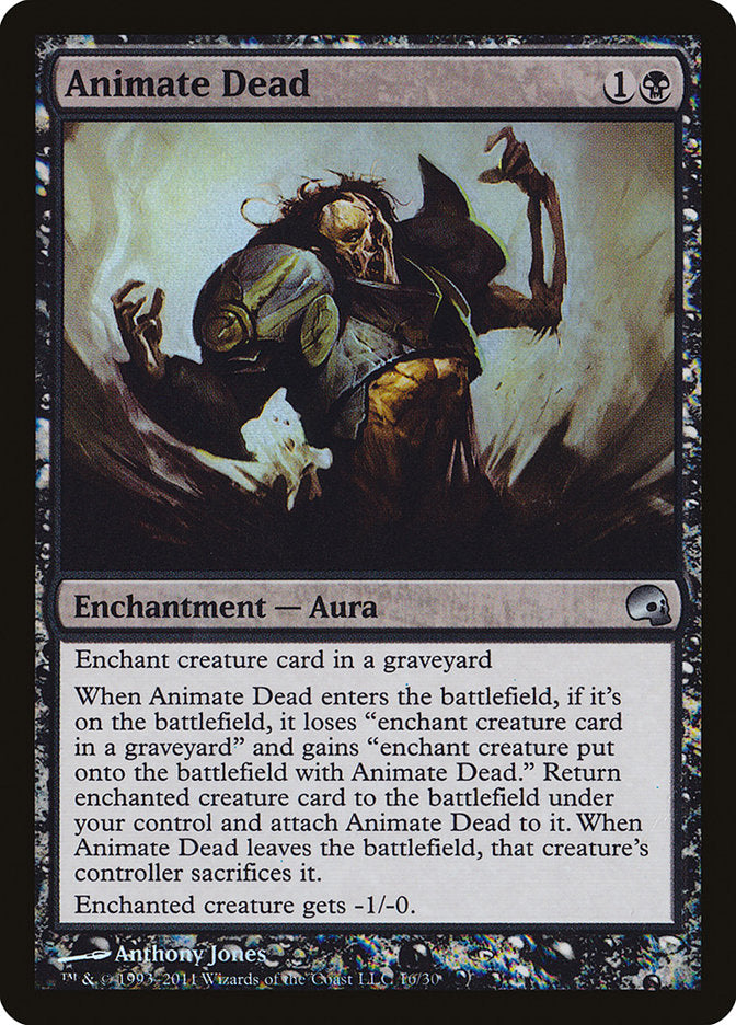 Animate Dead – Uncommon Magic: The Gathering card from Premium Deck Series: Graveborn (#16)