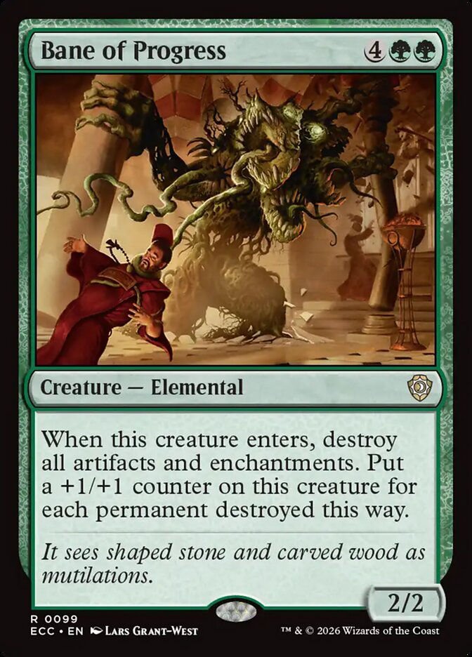 Bane of Progress – Rare Magic: The Gathering card from Lorwyn Eclipsed Commander (#99)