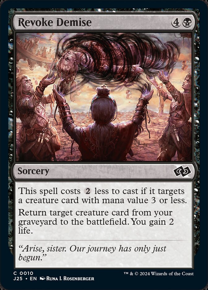 Revoke Demise – Common Magic: The Gathering card from Foundations Jumpstart (#10)