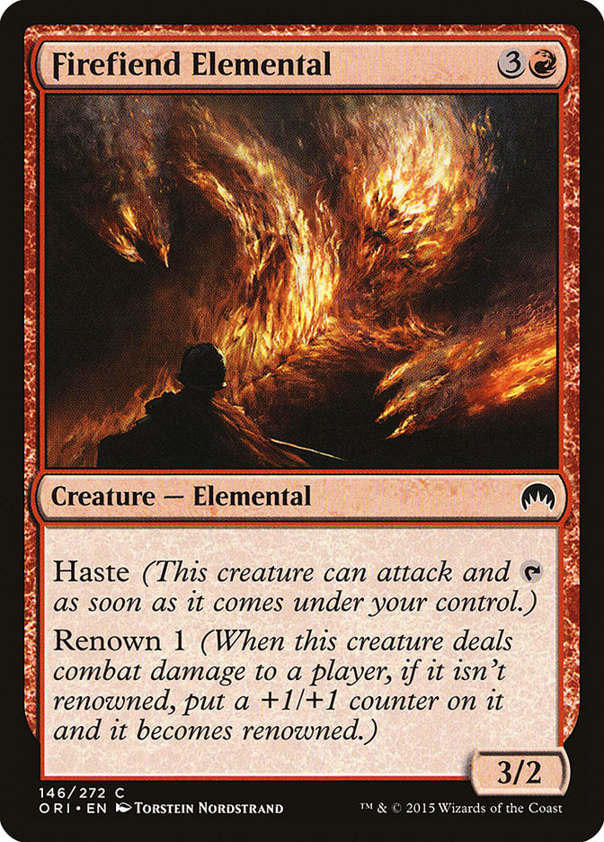 Firefiend Elemental – Common Magic: The Gathering card from Magic Origins (#146)