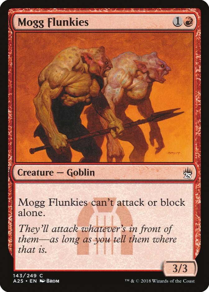 Mogg Flunkies – Common Magic: The Gathering card from Masters 25 (#143)